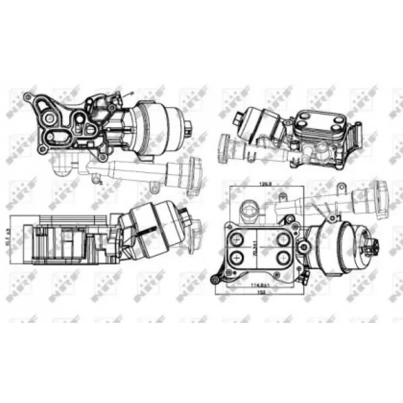 31327 NRF Радіатор масляний