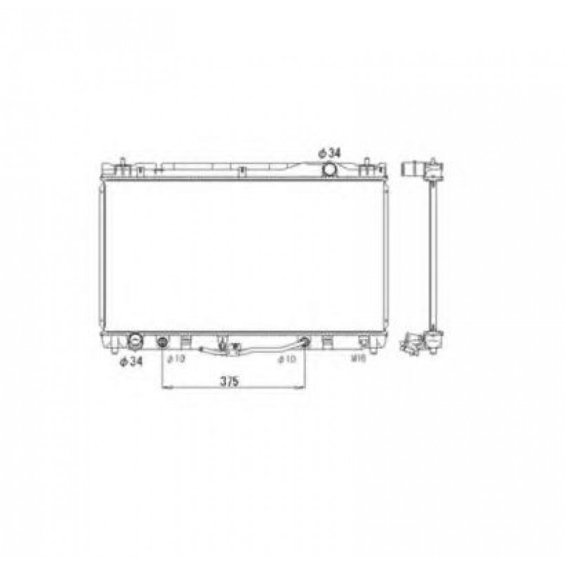 53588 NRF Радіатор охолодження