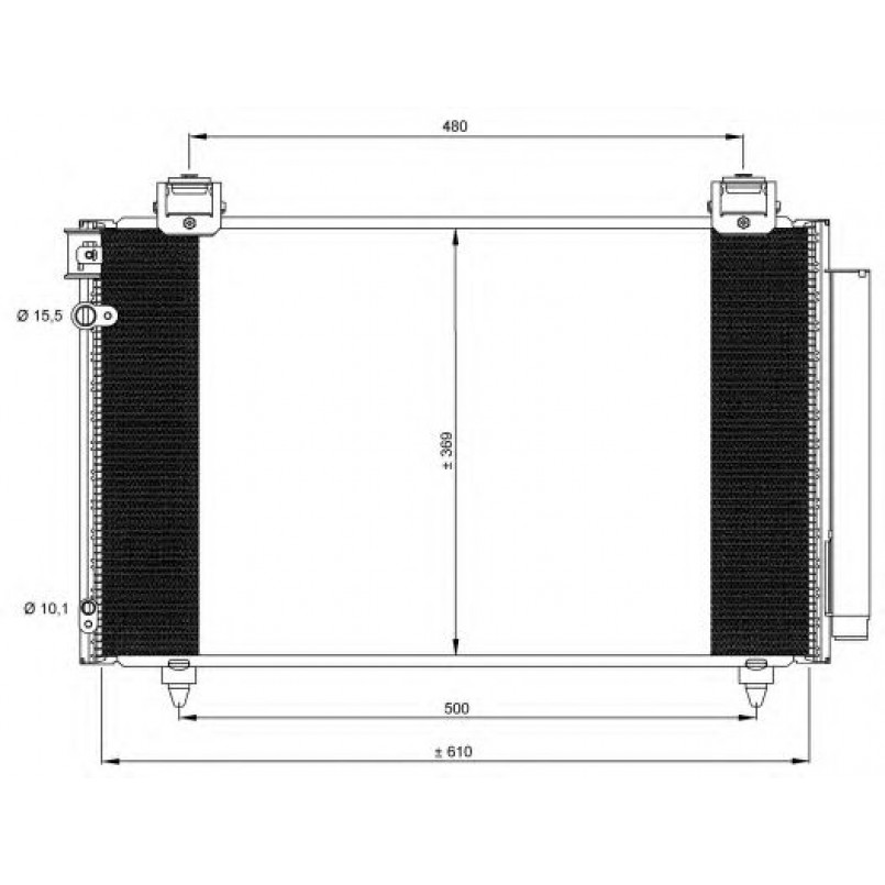 35592 NRF Радіатор кондиціонера