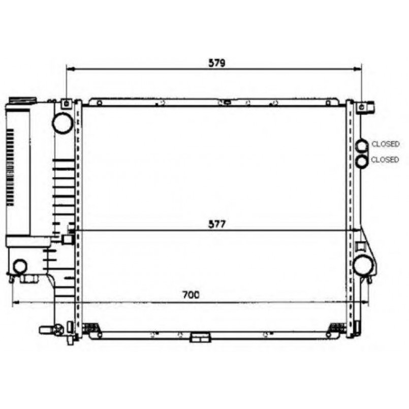 58247 NRF Радіатор охолодження