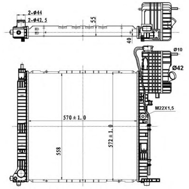 50583 NRF Радіатор охолодження