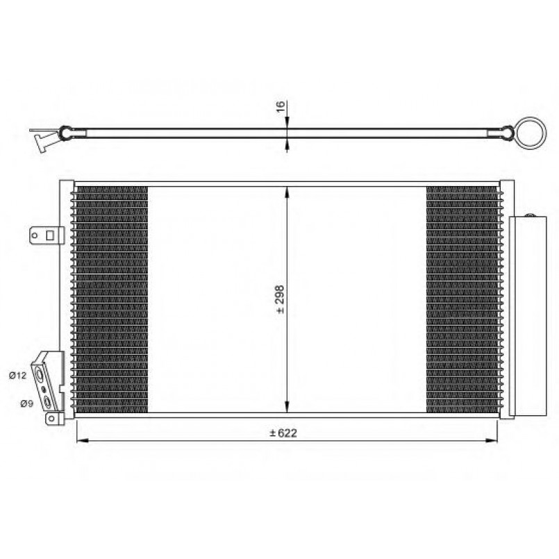 35940 NRF Радіатор кондиціонера