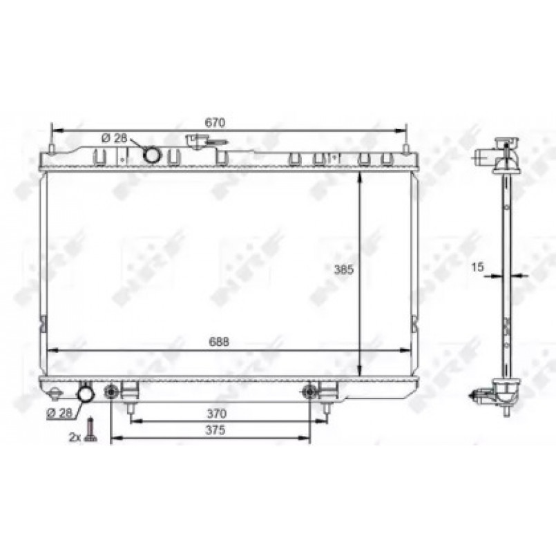59100 NRF Радіатор охолодження