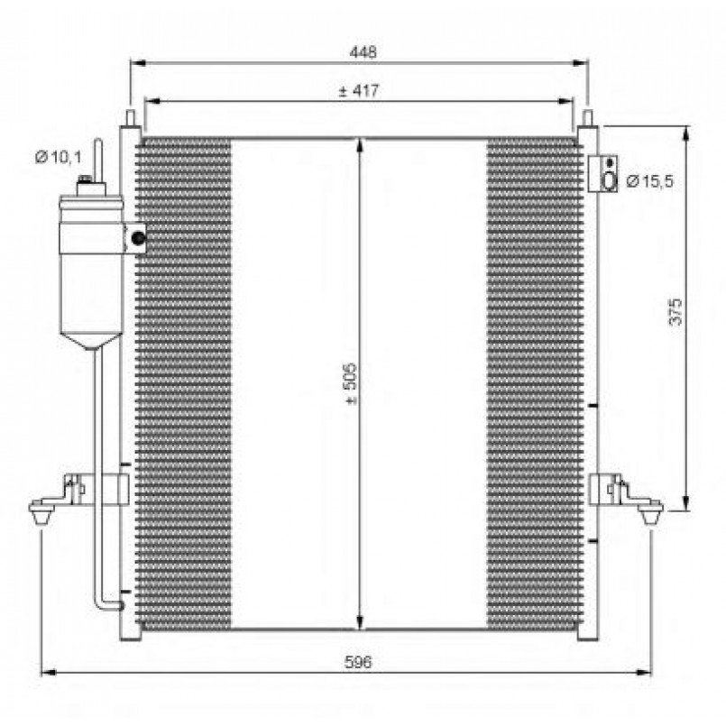35871 NRF Радіатор кондиціонера