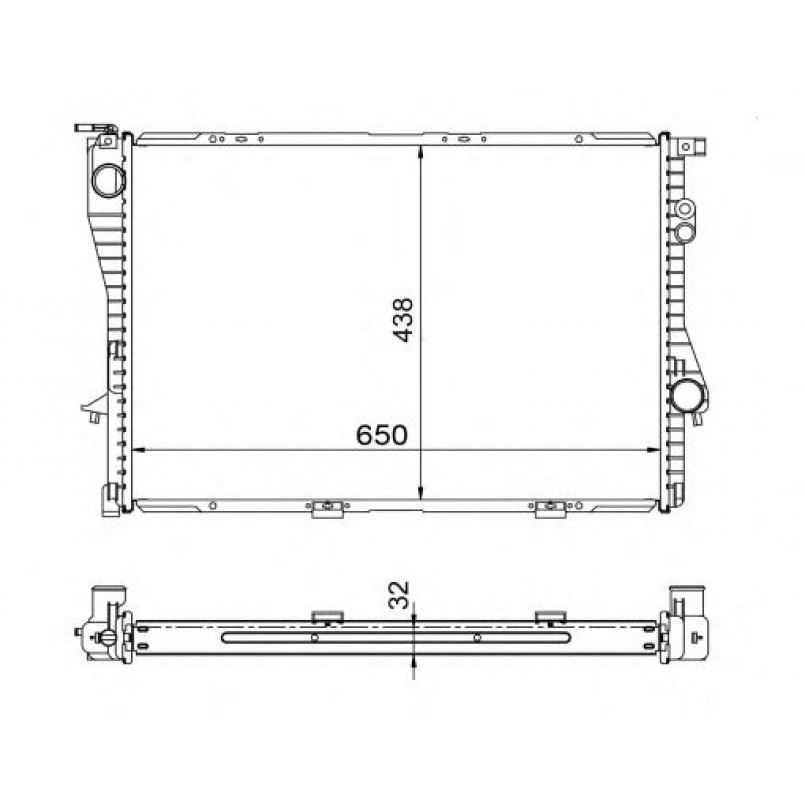 53722 NRF Радіатор охолодження