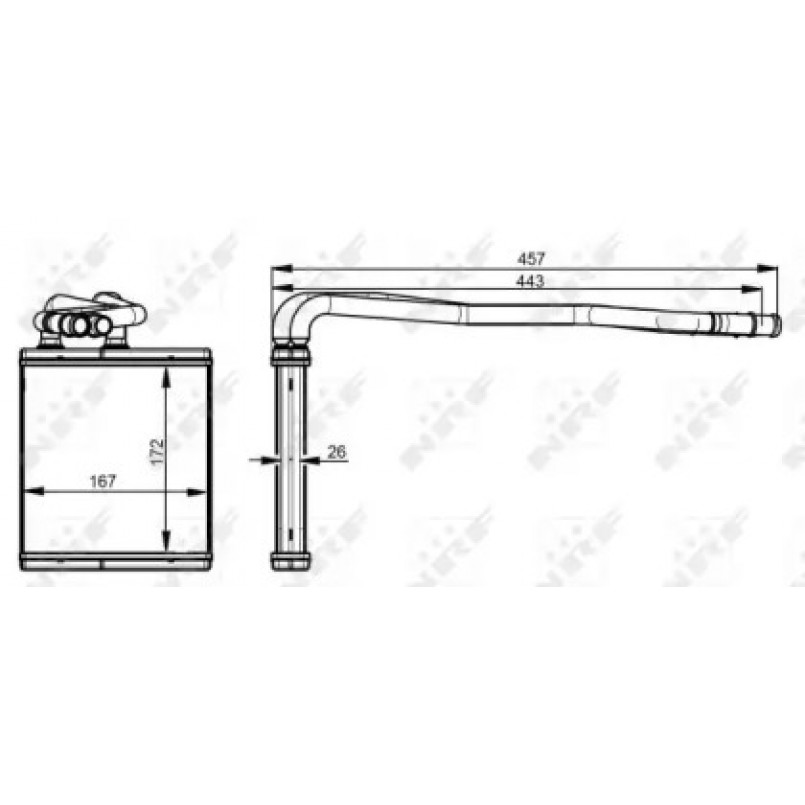 54343 NRF Радіатор опалення