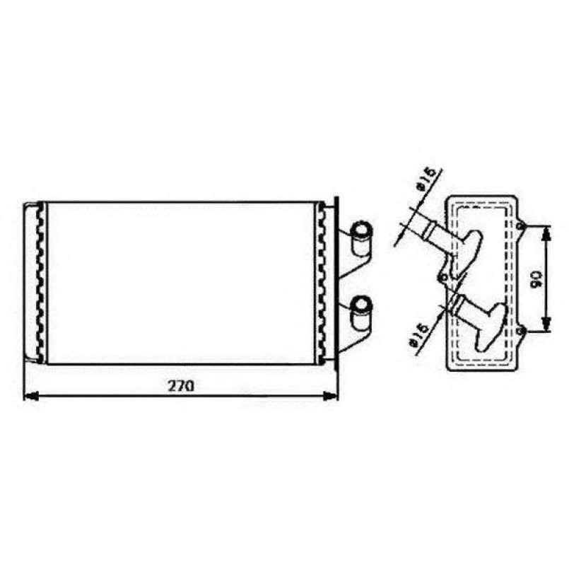 53213 NRF Радіатор опалення