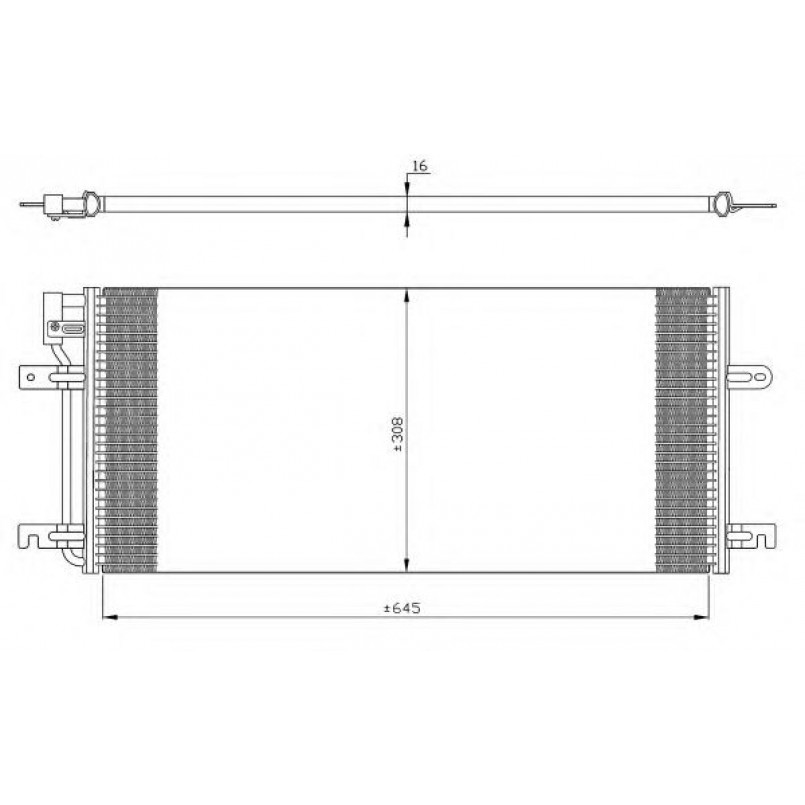 35316 NRF Радіатор кондиціонера