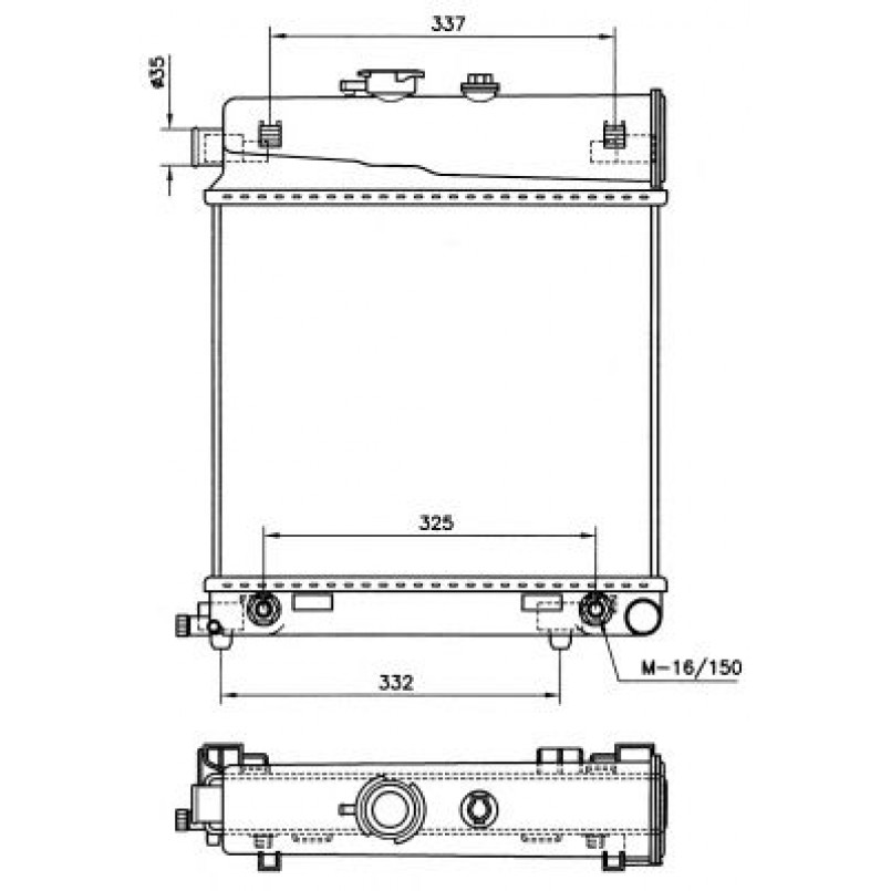 58232 NRF Радіатор охолодження