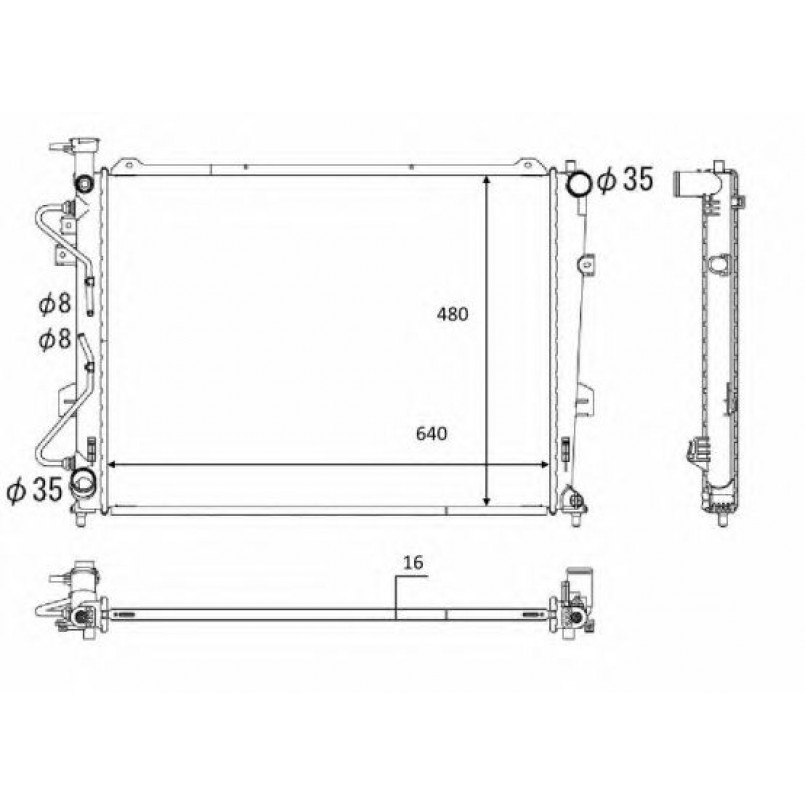 58554 NRF Радіатор охолоджування