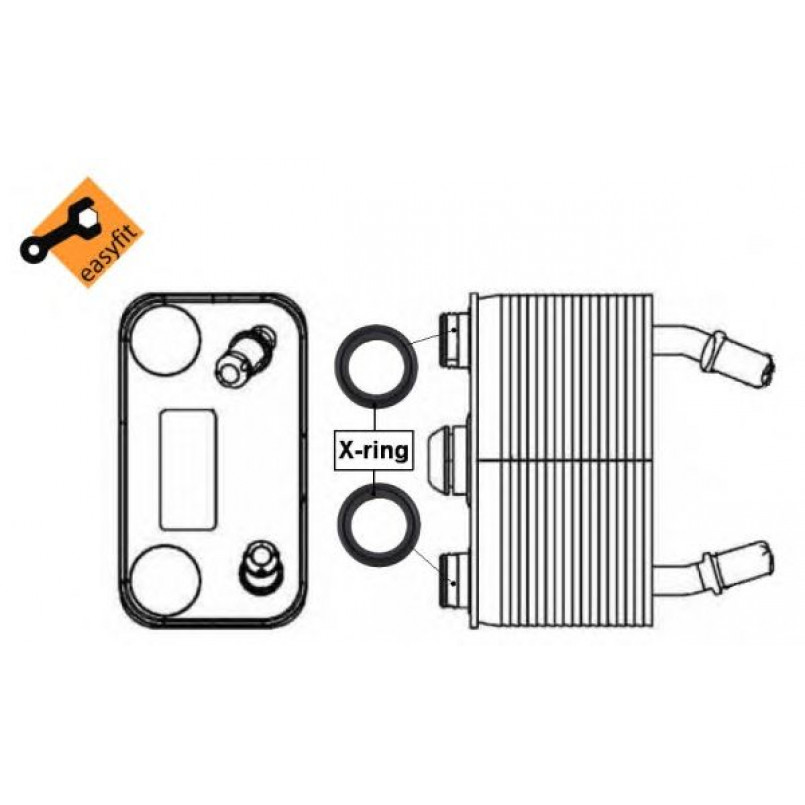 31076 NRF Масляний Радіатор