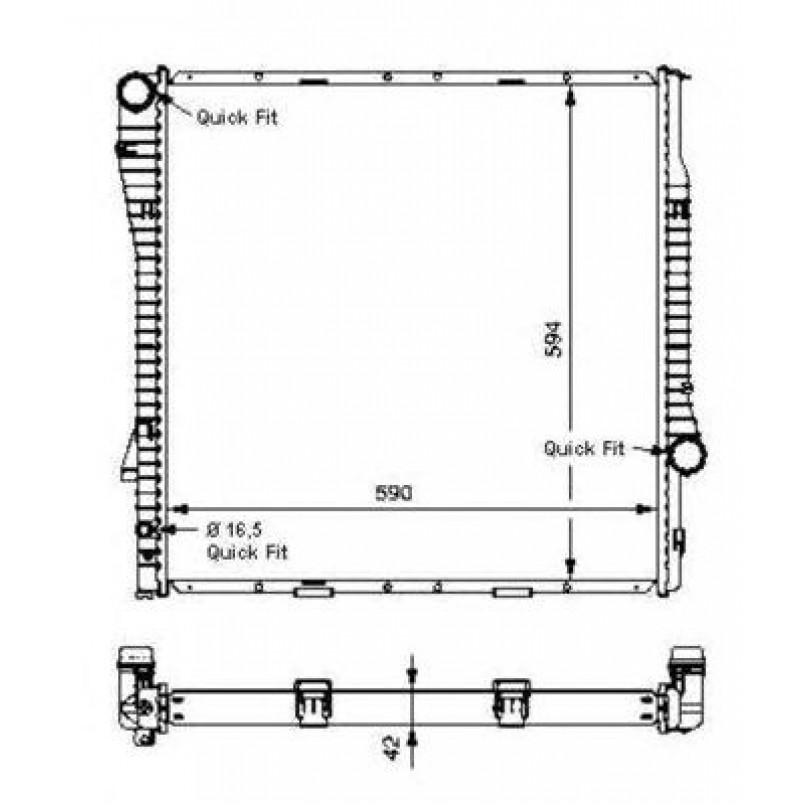55328 NRF Радіатор охолодження