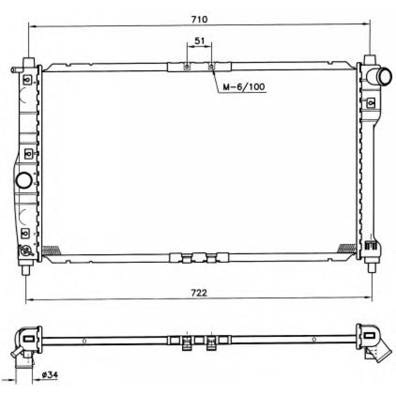 53263 NRF Радіатор охолодження