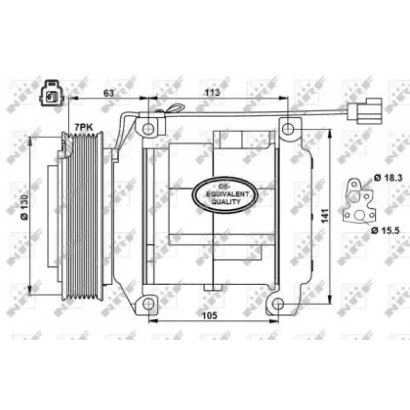 32881 NRF Компресор кондиціонера