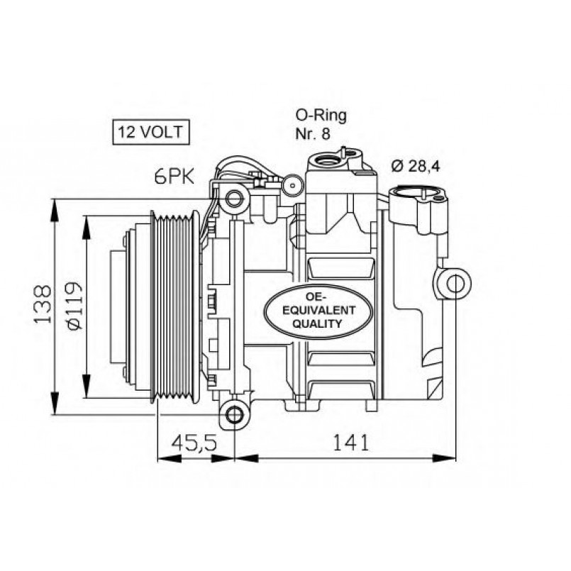 32053 NRF Компресор кондиціонера