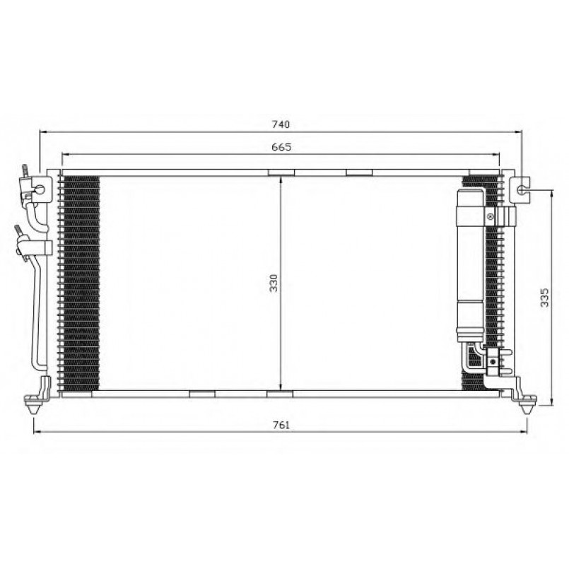 35541 NRF Радіатор кондиціонера
