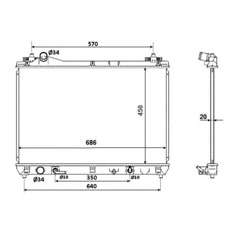 53702 NRF Радіатор охолодження
