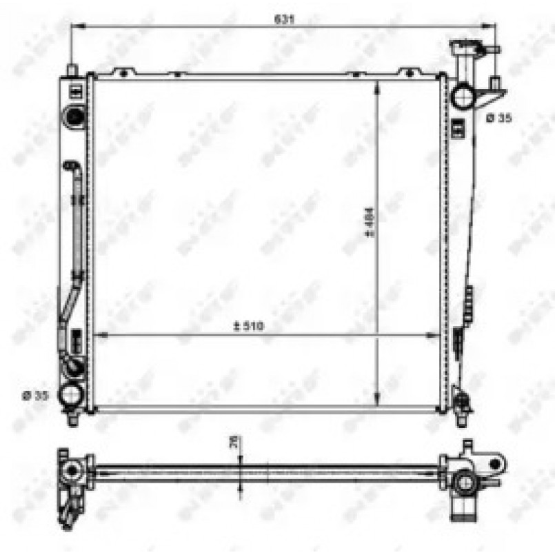 59201 NRF Радіатор охолодження