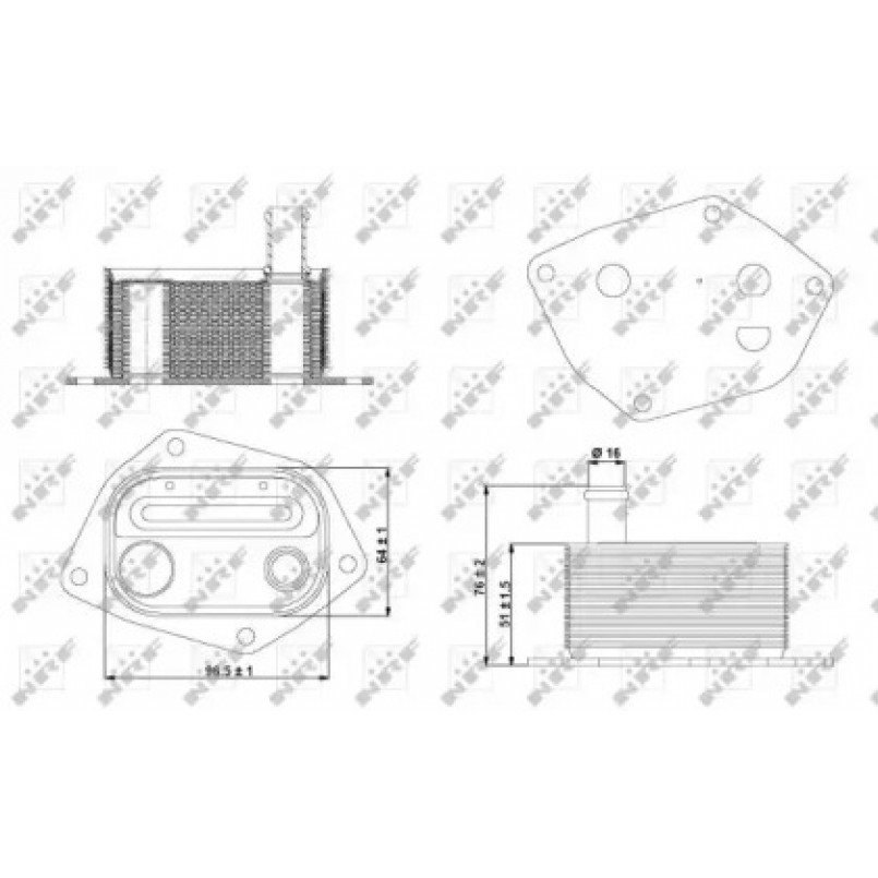 31298 NRF Масляний Радіатор