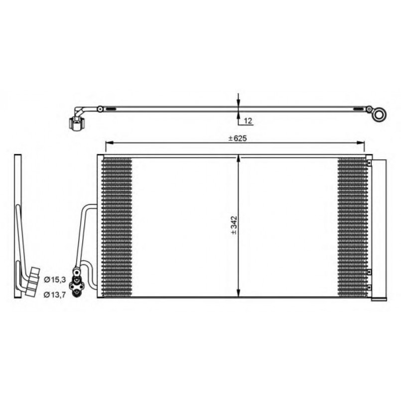35898 NRF Радіатор кондиціонера
