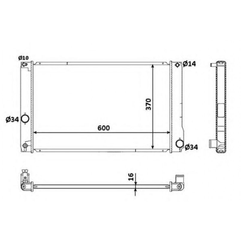 53926 NRF Радіатор охолодження