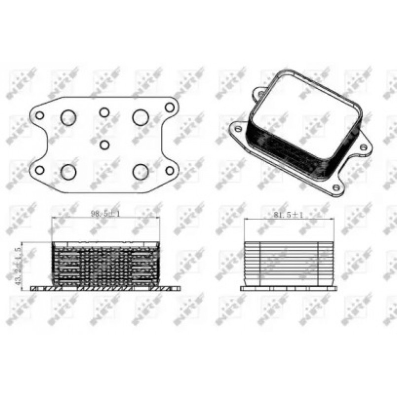 31329 NRF Масляний Радіатор