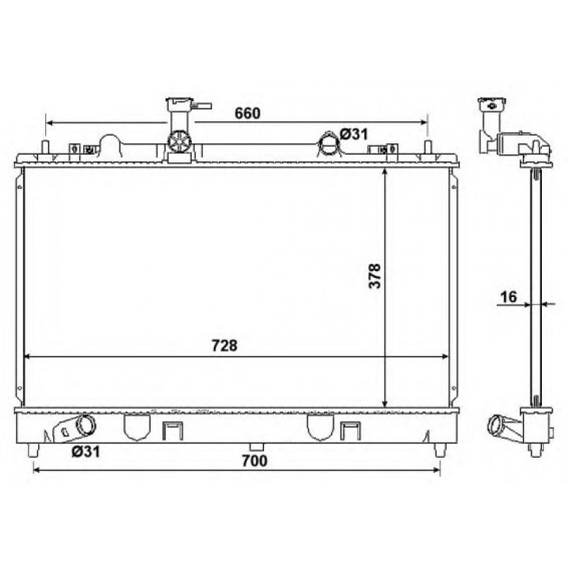 53383 NRF Радіатор охолодження