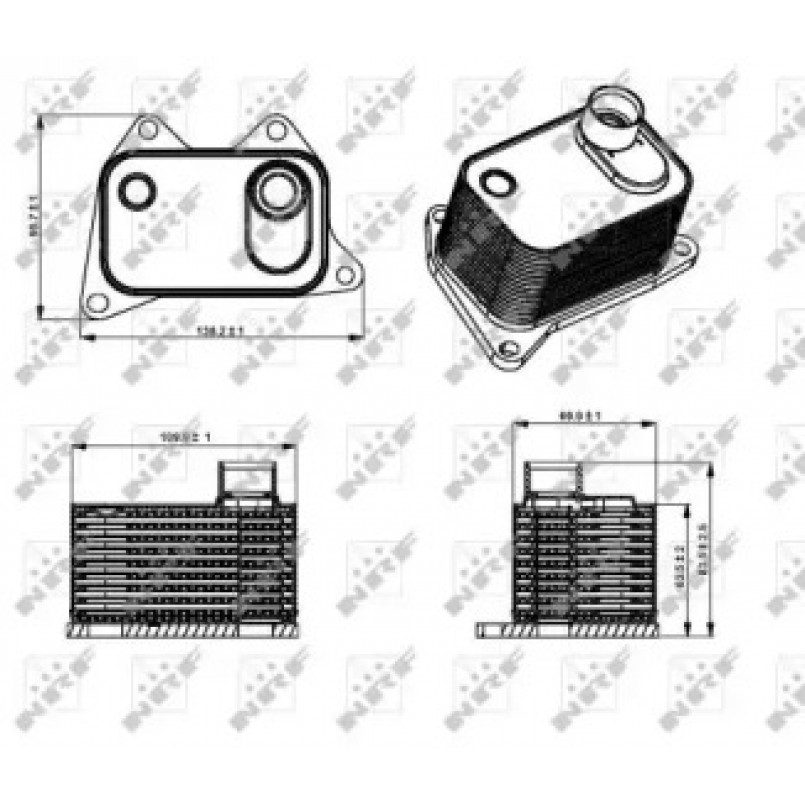 31358 NRF Масляний Радіатор