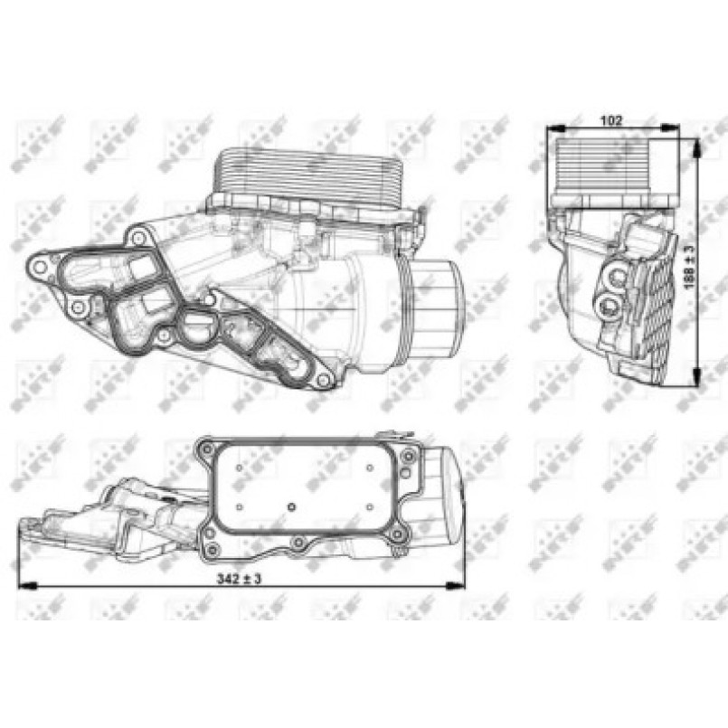 31351 NRF Масляний Радіатор