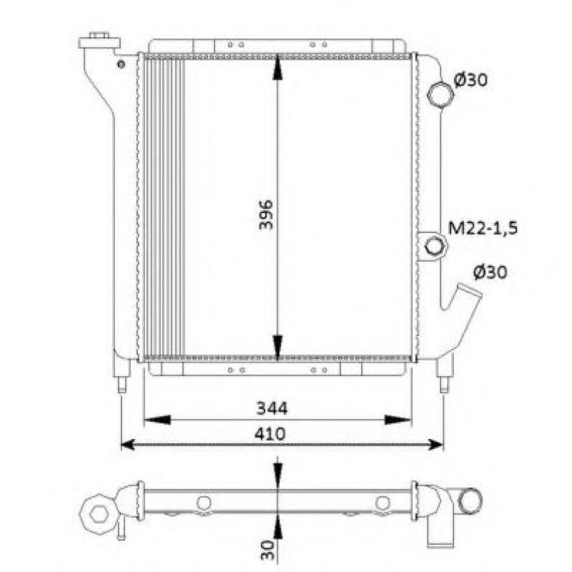 54641 NRF Радіатор охолодження