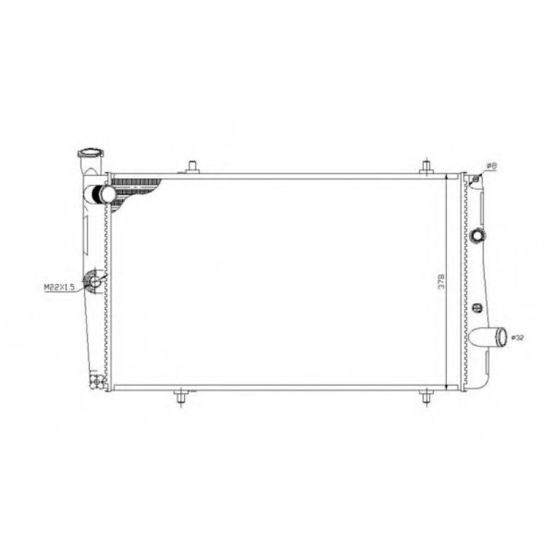 54669 NRF Радіатор охолодження