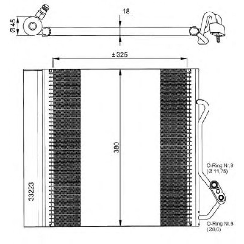 35720 NRF Радіатор кондиціонера