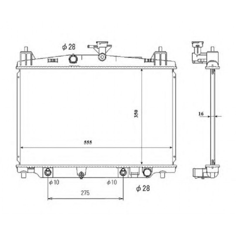53850 NRF Радіатор охолодження