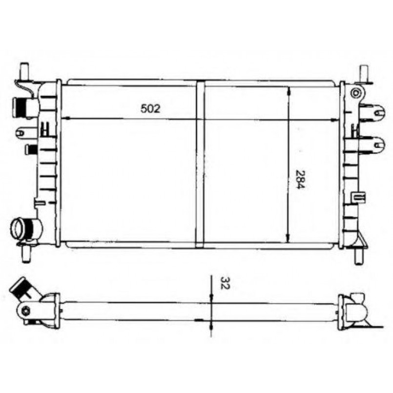50100 NRF Радіатор охолодження