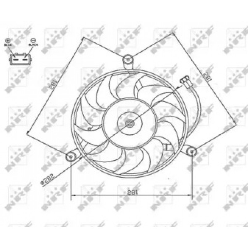 47745 NRF Вентилятор Радіатора