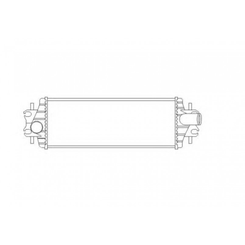 30876 NRF Радіатор інтеркулера NISSAN PRIMASTAR Opel Vivaro RENAULT TRAFIC II 2.5D 03.01-
