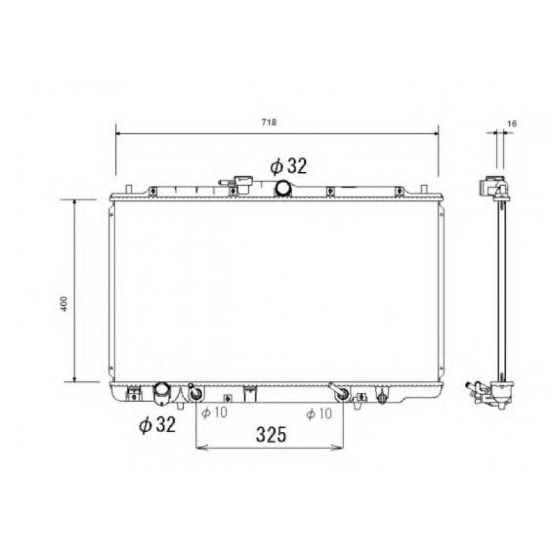 53744 NRF Радіатор охолоджування