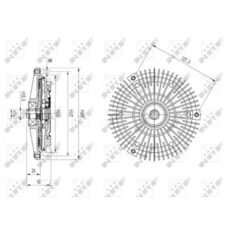 49594 NRF Муфта вентилятора