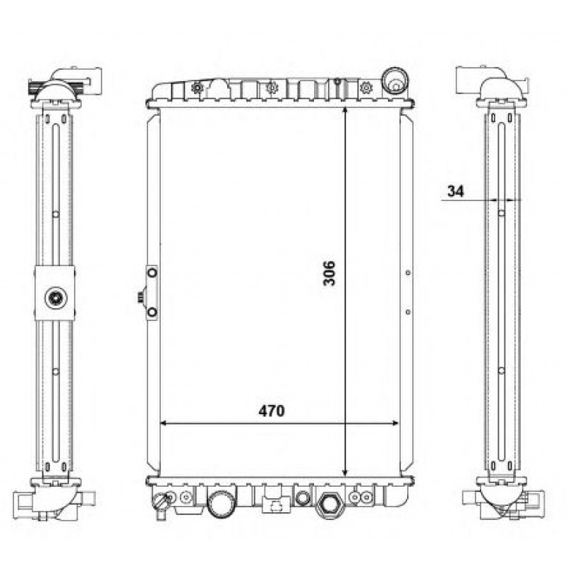 56123 NRF Радіатор охолоджування