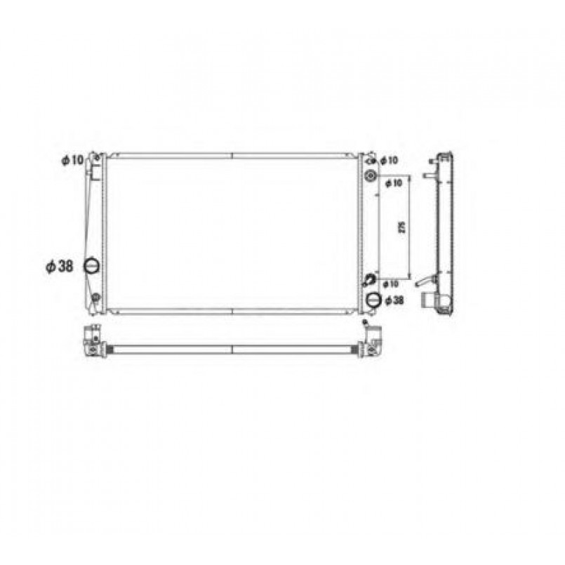 53590 NRF Радіатор охолодження