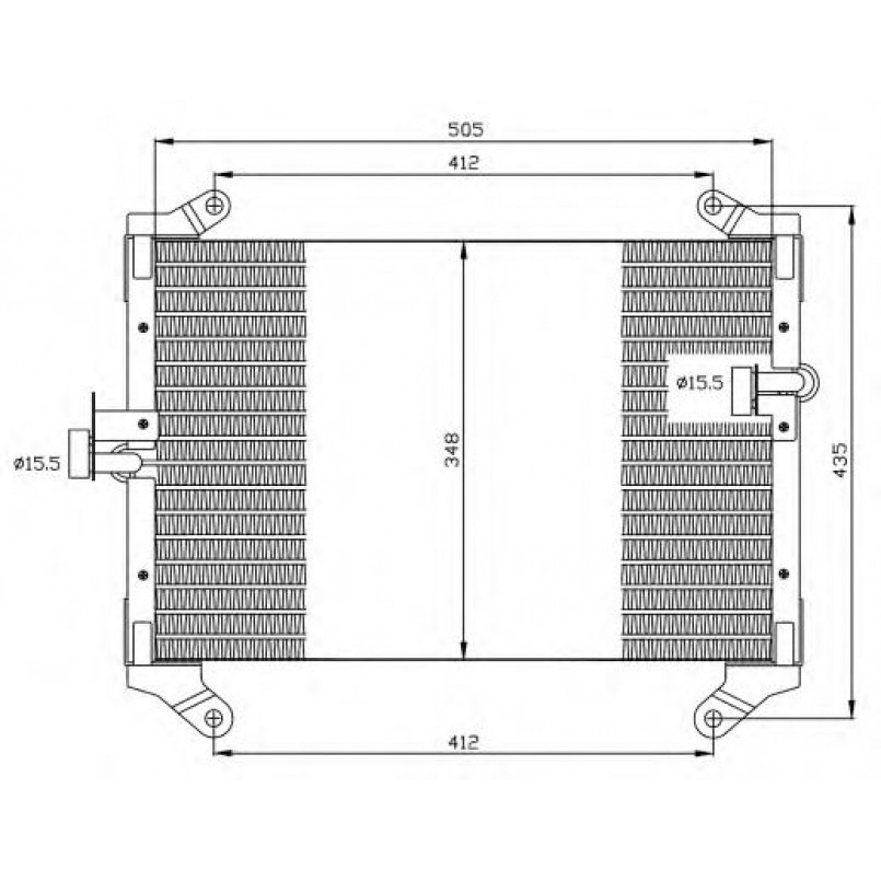 35494 NRF Радіатор кондиціонера