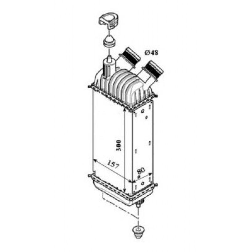 30193 NRF Інтеркулер PSA Expert/Jumpy/Scudo 1.6D/Hdi 07-