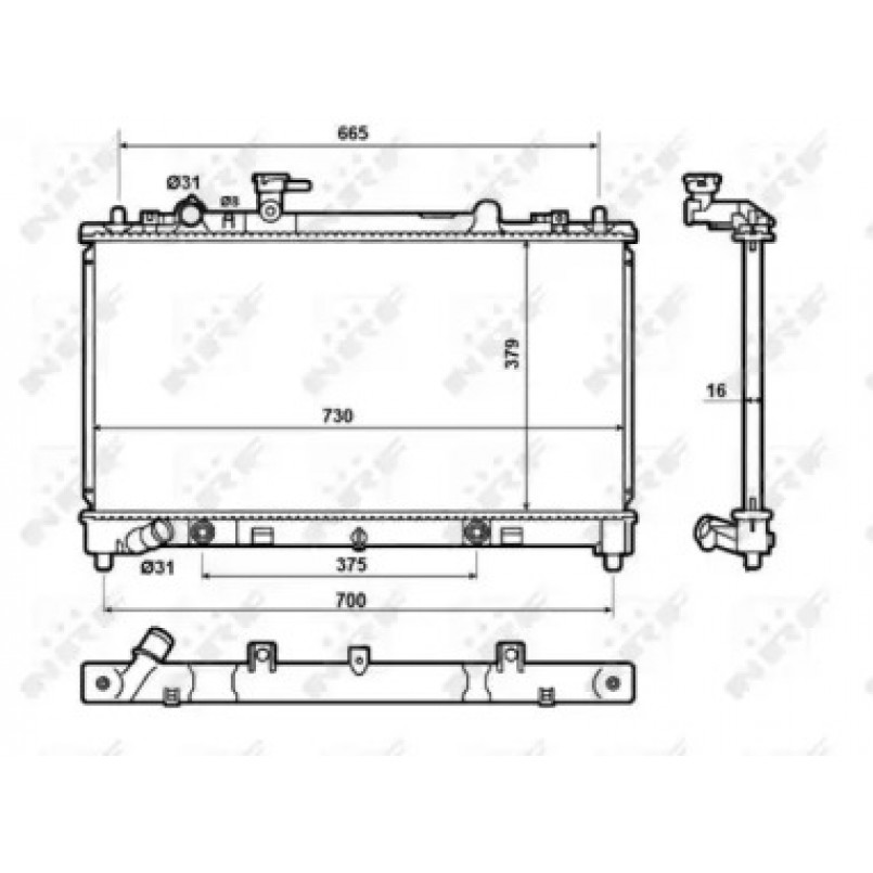 50147 NRF Радіатор охолодження