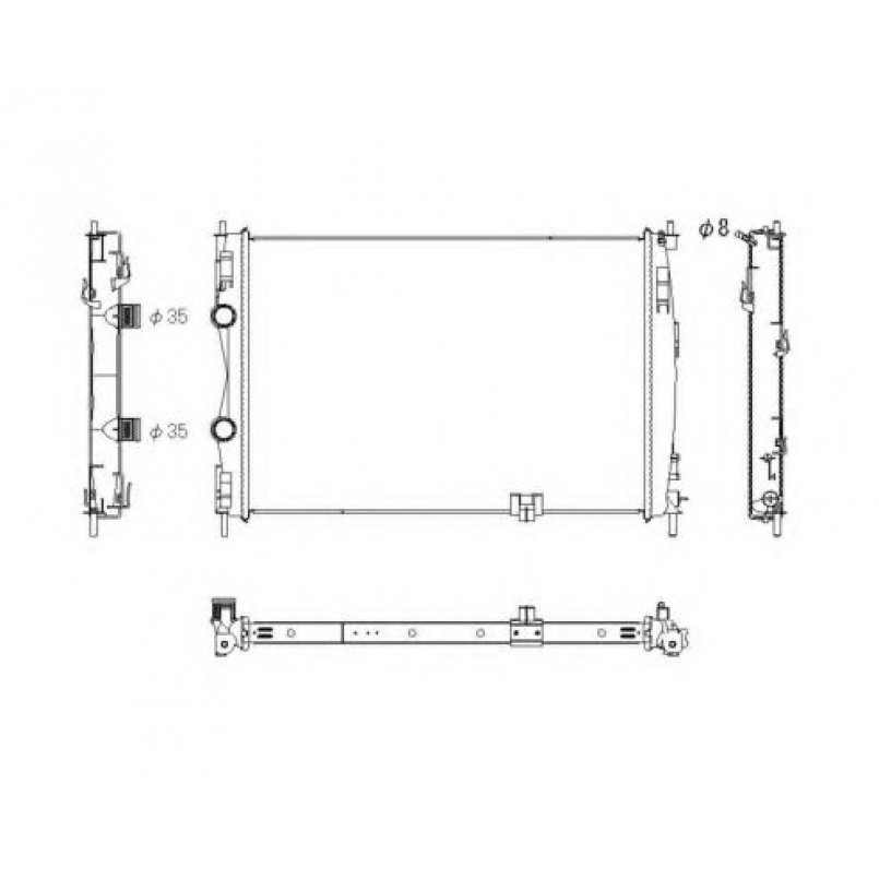 53757 NRF Радіатор охолоджування