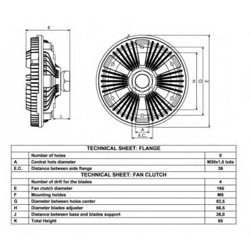 49040 NRF Віскомуфта вентилятора