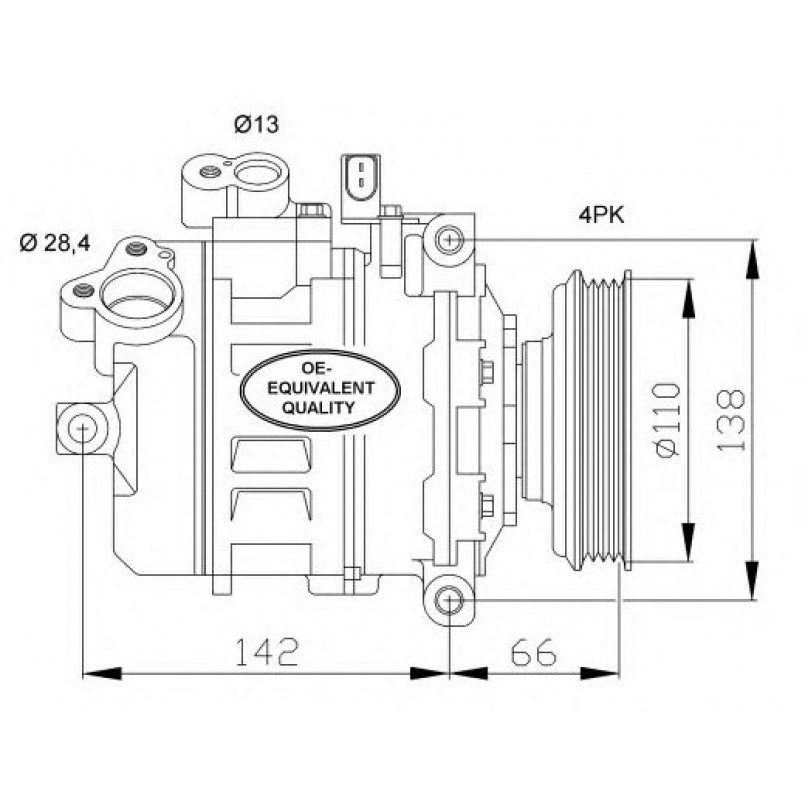 32106 NRF Компресор кондиціонера