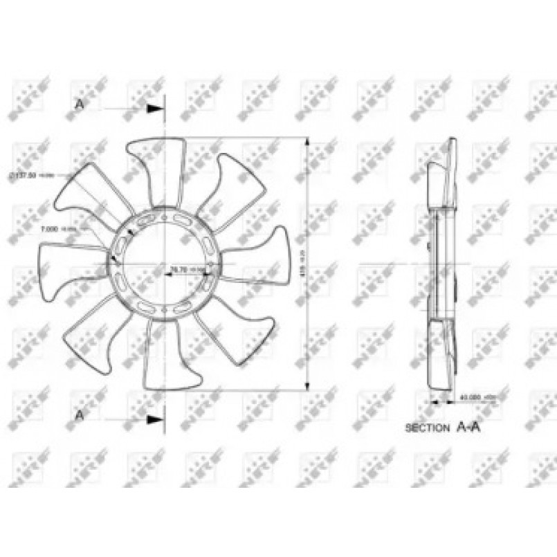 49867 NRF Крильчатка вентилятора