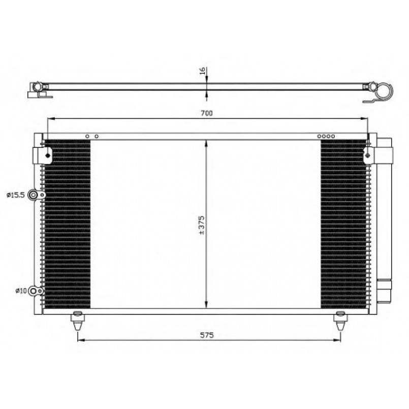 35518 NRF Радіатор кондиціонера