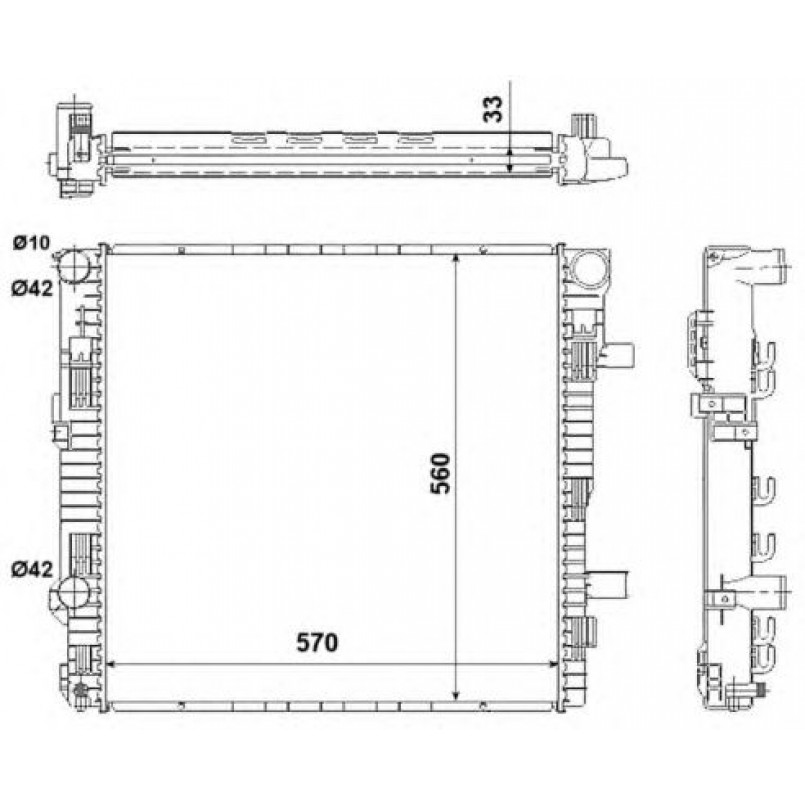 53895 NRF Радіатор охолодження