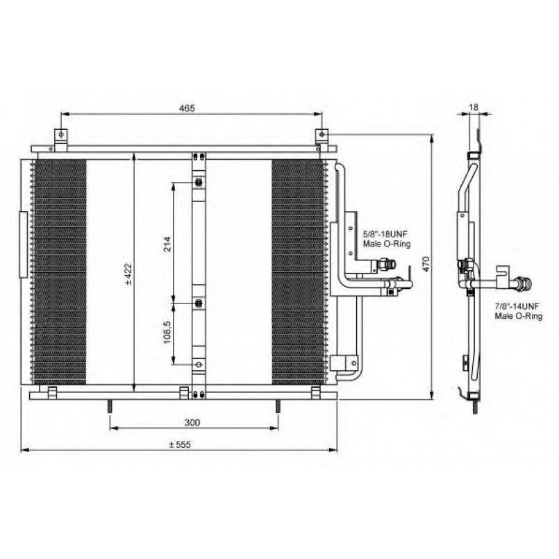 35244 NRF Конденсер кондиціонера